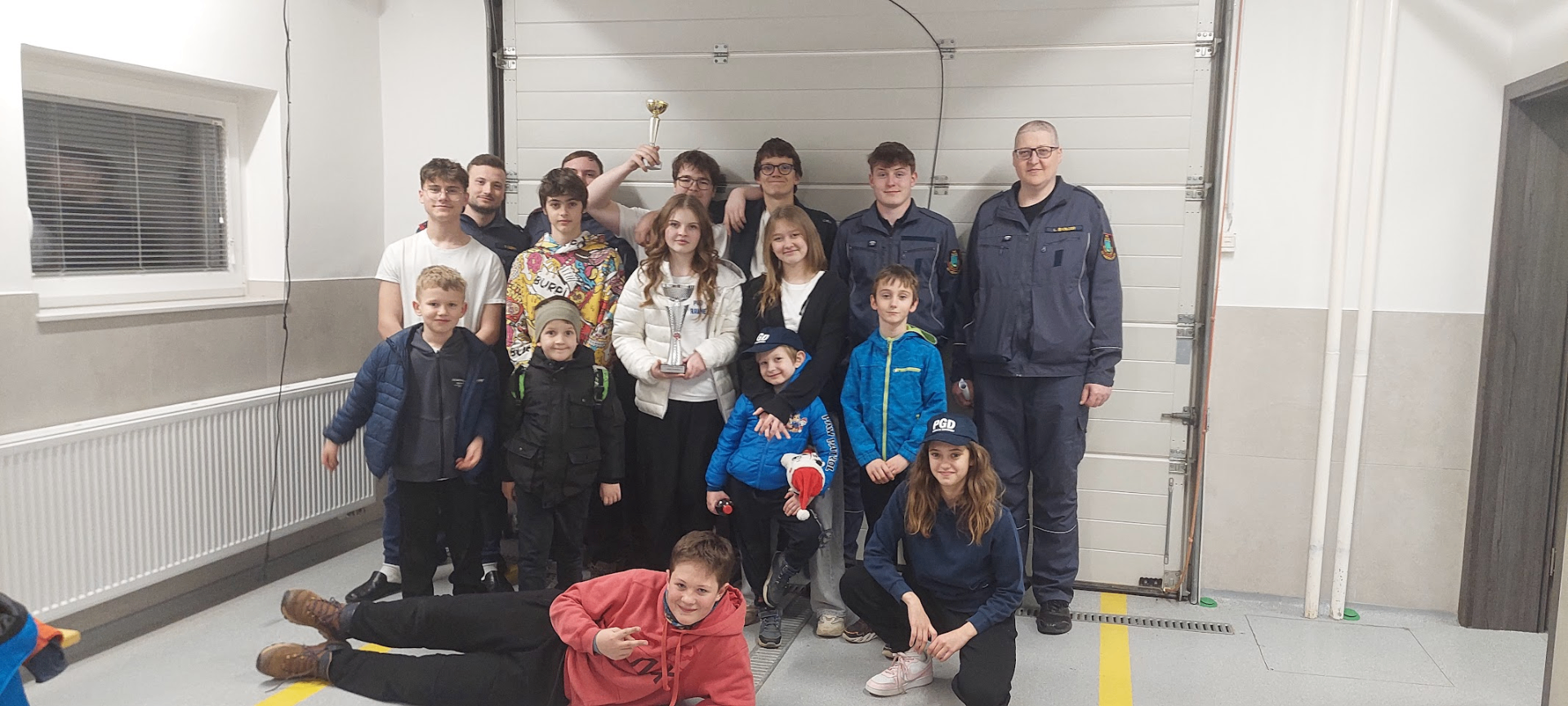 Mladi gasilci na tekmovanju