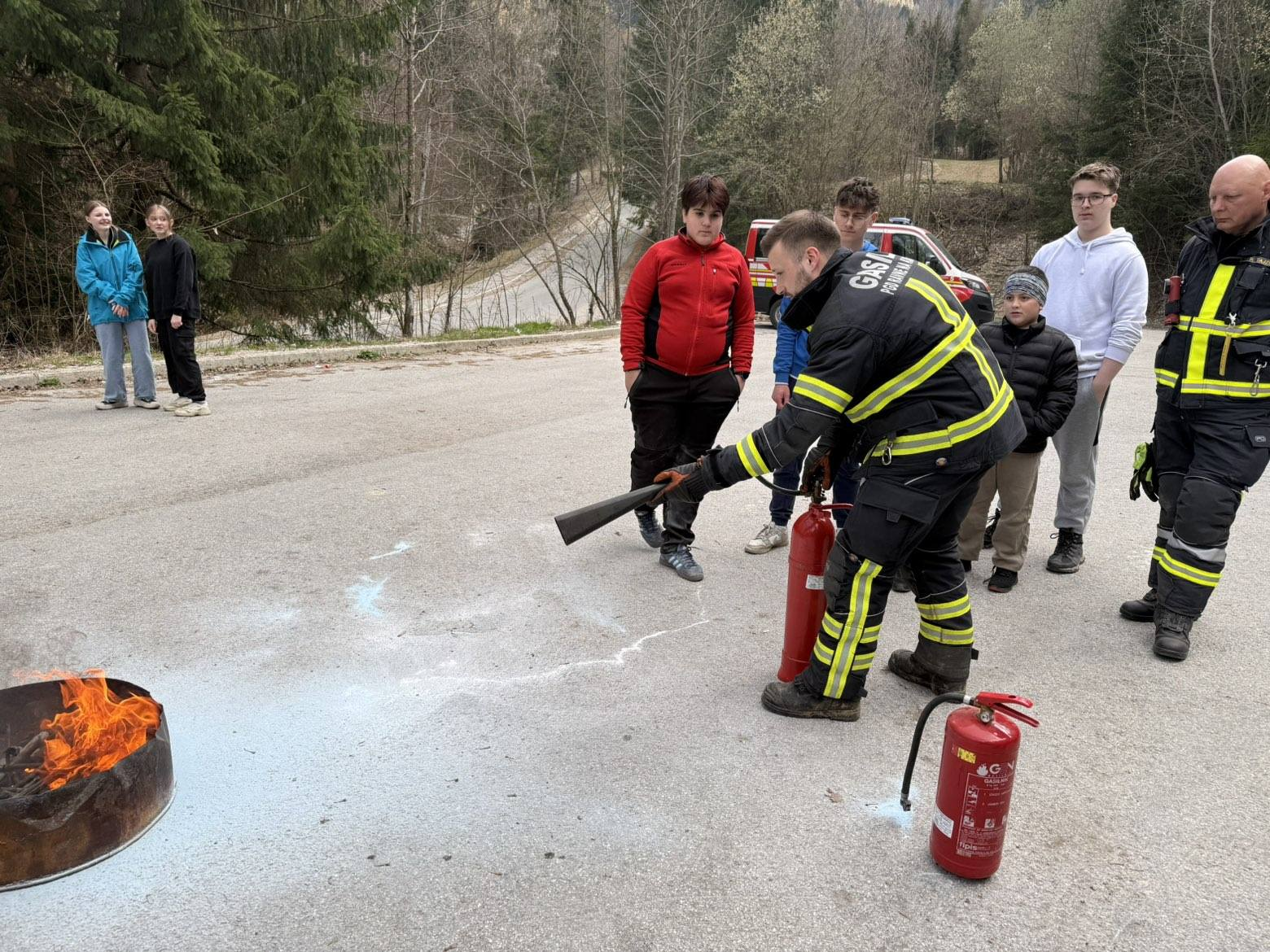 Prikaz gašenja z gasilnimi aparati — slika 2