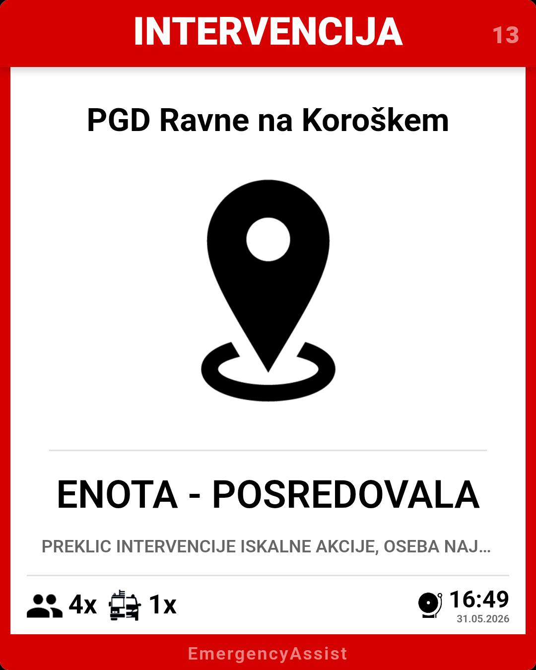 Intervencija #10 in #11 – Požar gozdne podrasti (Javornik) in iskalna akcija (Prevalje) — slika 6