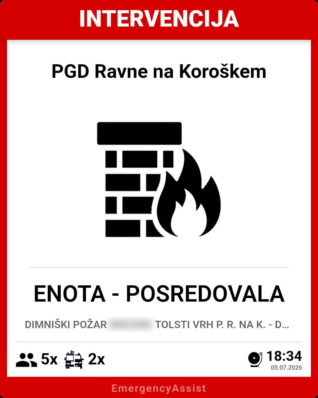 Intervencija #13 – Požar saj v dimniku (Tolsti vrh) — slika 5